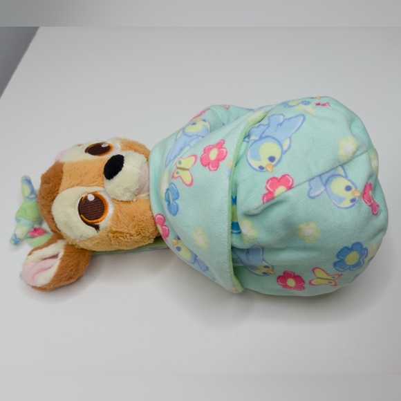 Disney Parks Exclusive - Plush Pillow - Baby in Blanket Pouch Bambi - Picture 3 of 10